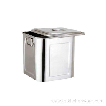 Stainless Steel Square Soup Barrel